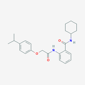 N-cyclohexyl-2-{[(4-isopropylphenoxy)acetyl]amino}benzamide