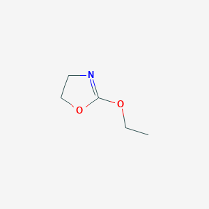 molecular formula C5H9NO2 B3190291 Oxazole, 2-ethoxy-4,5-dihydro- CAS No. 4075-55-2