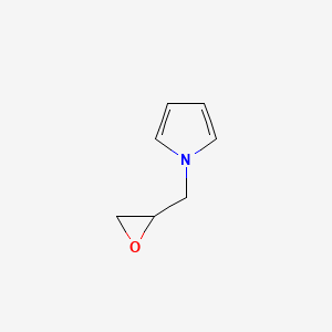 molecular formula C7H9NO B3190310 1H-Pyrrole, 1-(oxiranylmethyl)- CAS No. 40861-18-5