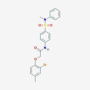 2-(2-bromo-4-methylphenoxy)-N-{4-[(methylanilino)sulfonyl]phenyl}acetamide