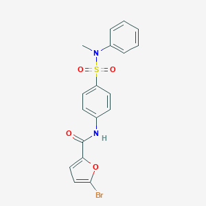 molecular formula C18H15BrN2O4S B319033 5-bromo-N-{4-[(methylanilino)sulfonyl]phenyl}-2-furamide 