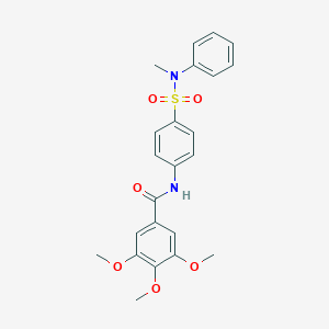 molecular formula C23H24N2O6S B319035 3,4,5-trimethoxy-N-{4-[(methylanilino)sulfonyl]phenyl}benzamide 