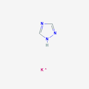 molecular formula C2H3KN3 B3190370 1,2,4-Triazole potassium CAS No. 41253-23-0