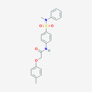molecular formula C22H22N2O4S B319041 2-(4-methylphenoxy)-N-{4-[methyl(phenyl)sulfamoyl]phenyl}acetamide 