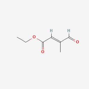 molecular formula C7H10O3 B3190416 Ethyl 3-methyl-4-oxocrotonate CAS No. 41891-38-7