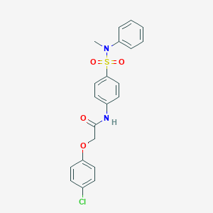 2-(4-chlorophenoxy)-N-{4-[(methylanilino)sulfonyl]phenyl}acetamide
