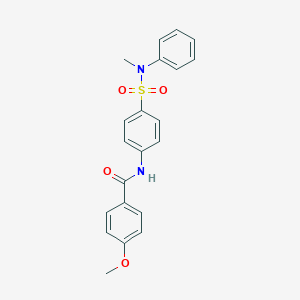 4-methoxy-N-{4-[(methylanilino)sulfonyl]phenyl}benzamide