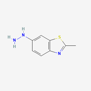 molecular formula C8H9N3S B3190445 6-Hydrazino-2-methyl-1,3-benzothiazole CAS No. 42222-49-1