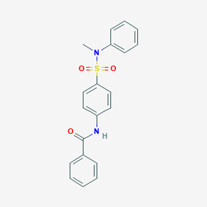 molecular formula C20H18N2O3S B319045 N-[4-[methyl(phenyl)sulfamoyl]phenyl]benzamide 