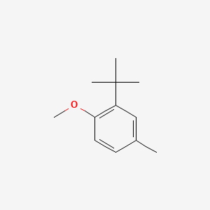 molecular formula C12H18O B3190515 Benzene, 2-(1,1-dimethylethyl)-1-methoxy-4-methyl- CAS No. 43109-72-4