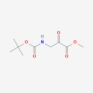 molecular formula C9H15NO5 B3190536 Methyl 3-((tert-butoxycarbonyl)amino)-2-oxopropanoate CAS No. 436154-66-4