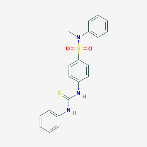 molecular formula C20H19N3O2S2 B319056 4-[(anilinocarbonothioyl)amino]-N-methyl-N-phenylbenzenesulfonamide 