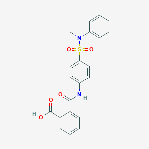 molecular formula C21H18N2O5S B319059 2-({4-[(Methylanilino)sulfonyl]anilino}carbonyl)benzoic acid 