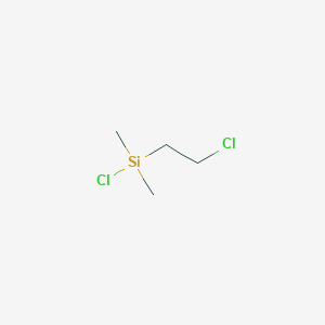molecular formula C4H10Cl2Si B3190590 Chloro(2-chloroethyl)dimethylsilane CAS No. 44519-64-4