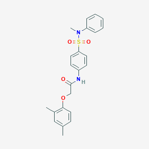 molecular formula C23H24N2O4S B319060 2-(2,4-dimethylphenoxy)-N-{4-[(methylanilino)sulfonyl]phenyl}acetamide 