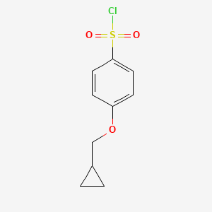 molecular formula C10H11ClO3S B3190634 4-(cyclopropylmethoxy)benzenesulfonyl Chloride CAS No. 449211-72-7
