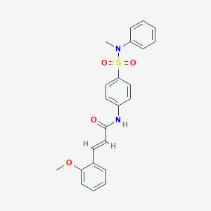 3-(2-methoxyphenyl)-N-{4-[(methylanilino)sulfonyl]phenyl}acrylamide