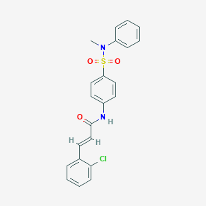 molecular formula C22H19ClN2O3S B319066 3-(2-chlorophenyl)-N-{4-[(methylanilino)sulfonyl]phenyl}acrylamide 