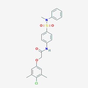 2-(4-chloro-3,5-dimethylphenoxy)-N-{4-[(methylanilino)sulfonyl]phenyl}acetamide