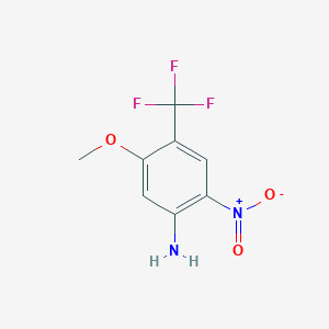 molecular formula C8H7F3N2O3 B3190750 5-Methoxy-2-nitro-4-(trifluoromethyl)aniline CAS No. 473537-32-5