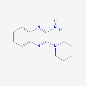 molecular formula C13H16N4 B3190810 2-(Piperidin-1-YL)-3-aminoquinoxaline CAS No. 480439-25-6