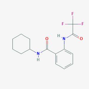molecular formula C15H17F3N2O2 B319084 N-cyclohexyl-2-[(trifluoroacetyl)amino]benzamide 