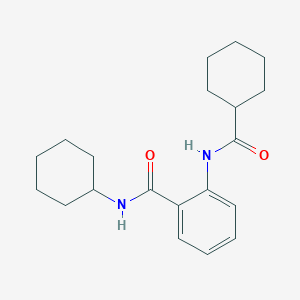 molecular formula C20H28N2O2 B319086 N-cyclohexyl-2-[(cyclohexylcarbonyl)amino]benzamide 