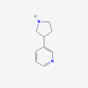 molecular formula C9H12N2 B3190903 3-(Pyrrolidin-3-yl)pyridine CAS No. 498548-11-1