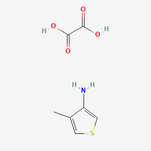 molecular formula C7H9NO4S B3190909 4-Methylthiophen-3-amine oxalate CAS No. 500100-74-3