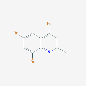 molecular formula C10H6Br3N B3190910 4,6,8-Tribromo-2-methylquinoline CAS No. 500579-52-2