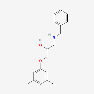 molecular formula C18H23NO2 B3190935 2-Propanol, 1-(3,5-dimethylphenoxy)-3-[(phenylmethyl)amino]- CAS No. 502605-82-5