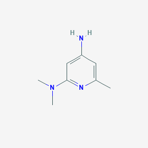 molecular formula C8H13N3 B3190936 2-N,2-N,6-trimethylpyridine-2,4-diamine CAS No. 503428-19-1