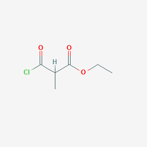 Propanoic acid, 3-chloro-2-methyl-3-oxo-, ethyl ester