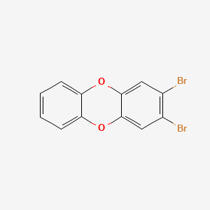 molecular formula C12H6Br2O2 B3190975 2,3-Dibromodibenzo-P-dioxin CAS No. 50585-37-0