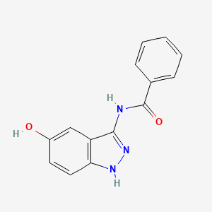 molecular formula C14H11N3O2 B3191004 N-(5-Hydroxy-1H-indazol-3-yl)benzamide CAS No. 511225-28-8