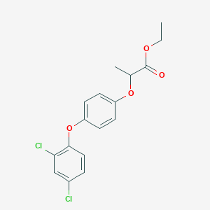 molecular formula C17H16Cl2O4 B3191015 Ethyl 2-[4-(2,4-dichlorophenoxy)phenoxy]propanoate CAS No. 51338-06-8