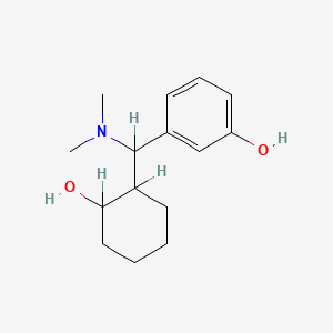molecular formula C15H23NO2 B3191023 3-[(Dimethylamino)(2-hydroxycyclohexyl)methyl]phenol CAS No. 51356-59-3