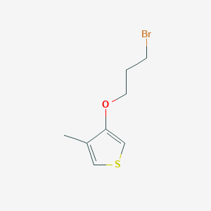molecular formula C8H11BrOS B3191031 3-(3-Bromopropoxy)-4-methylthiophene CAS No. 514195-85-8