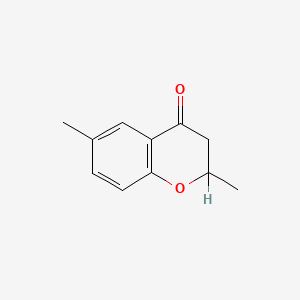 molecular formula C11H12O2 B3191032 4H-1-Benzopyran-4-one, 2,3-dihydro-2,6-dimethyl- CAS No. 51423-95-1