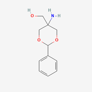 molecular formula C11H15NO3 B3191034 (5-Amino-2-phenyl-1,3-dioxan-5-yl)methanol CAS No. 51430-74-1