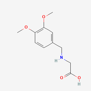 molecular formula C11H15NO4 B3191054 N-(3,4-dimethoxybenzyl)glycine CAS No. 51527-52-7