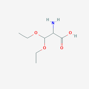 molecular formula C7H15NO4 B3191066 2-Amino-3,3-diethoxypropanoic acid CAS No. 51579-13-6
