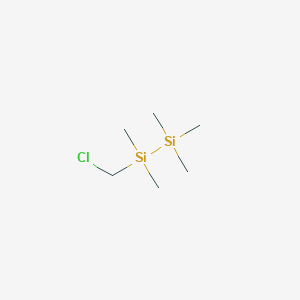 molecular formula C6H17ClSi2 B3191104 1-(Chloromethyl)-1,1,2,2,2-pentamethyldisilane CAS No. 5181-46-4