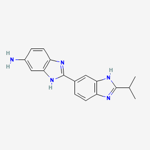 molecular formula C17H17N5 B3191123 2'-Isopropyl-3H,1'H-[2,5']bibenzoimidazolyl-5-ylamine CAS No. 519017-25-5