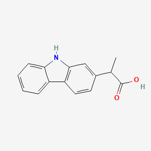 molecular formula C15H13NO2 B3191157 2-(9H-Carbazol-2-yl)propanoic acid CAS No. 52263-68-0