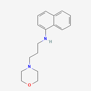 molecular formula C17H22N2O B3191178 4-Morpholinepropanamine, N-1-naphthalenyl- CAS No. 5235-82-5