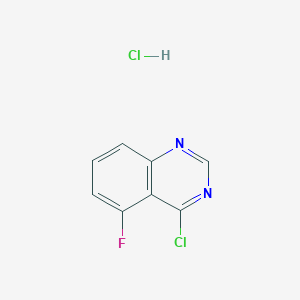 molecular formula C8H5Cl2FN2 B3191199 4-Chloro-5-fluoroquinazoline hydrochloride CAS No. 524955-72-4