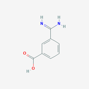 molecular formula C8H8N2O2 B3191227 3-carbamimidoylbenzoic Acid CAS No. 52820-49-2