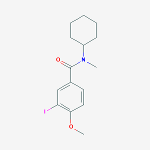 molecular formula C15H20INO2 B319123 N-cyclohexyl-3-iodo-4-methoxy-N-methylbenzamide 