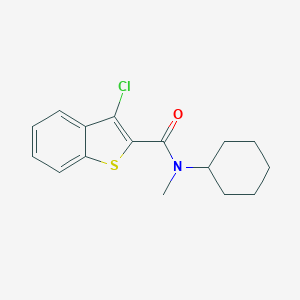 molecular formula C16H18ClNOS B319124 3-chloro-N-cyclohexyl-N-methyl-1-benzothiophene-2-carboxamide 